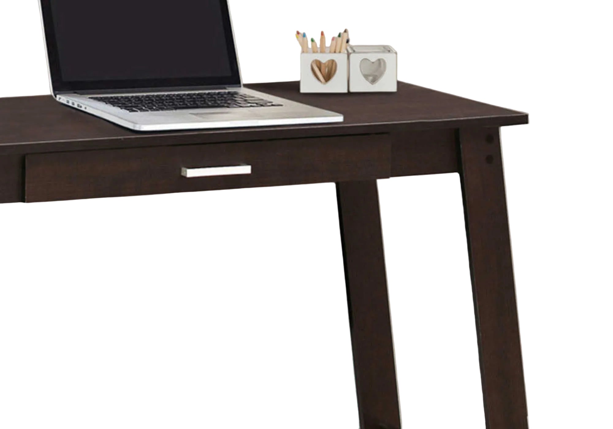 COMPUTER DESK - 42"L / ESPRESSO WITH A STORAGE DRAWER