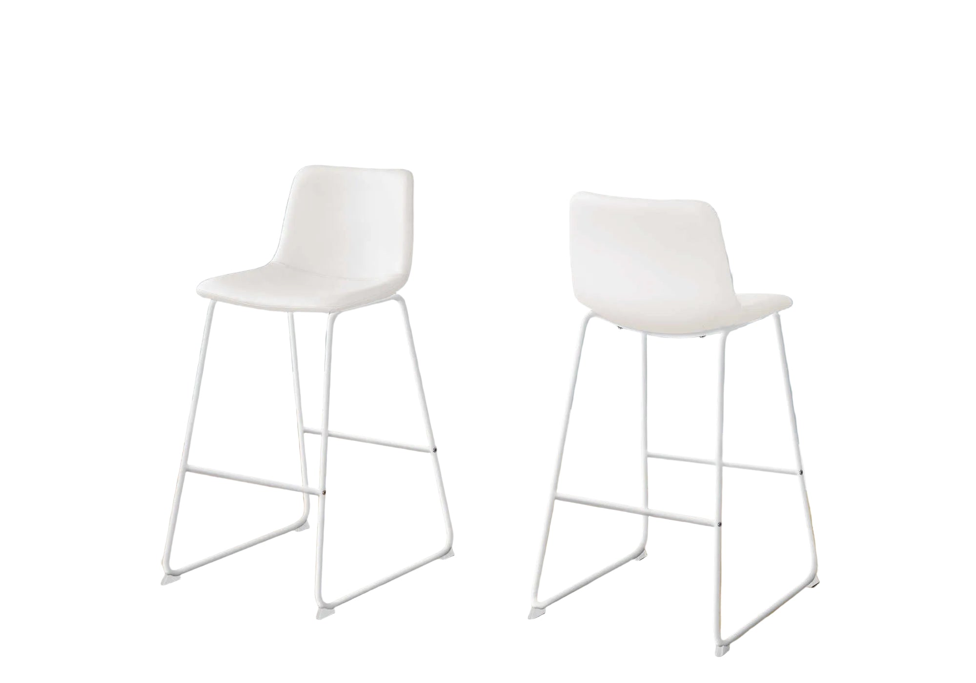 CHAISE DE BUREAU - SIMILI CUIR BLANC / BUREAU DEBOUT