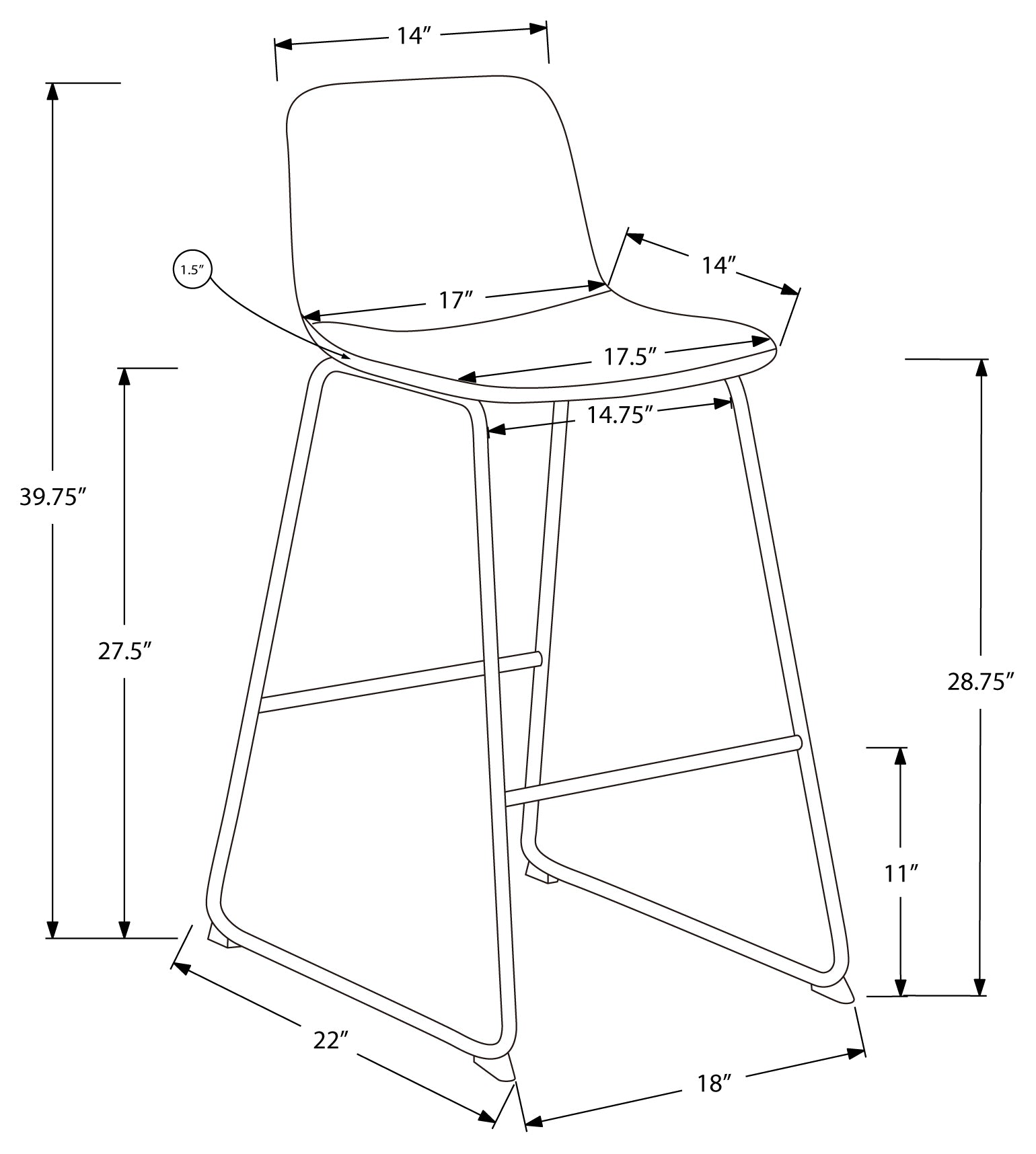 CHAISE DE BUREAU - SIMILI CUIR BLANC / BUREAU DEBOUT