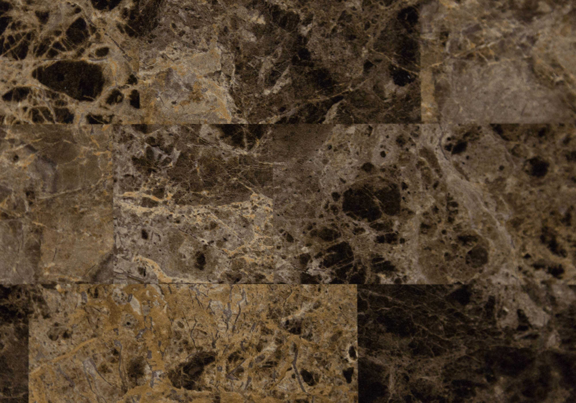 TABLE D'APPOINT - 44"L / PLATEAU EN MARBRE ESPRESSO