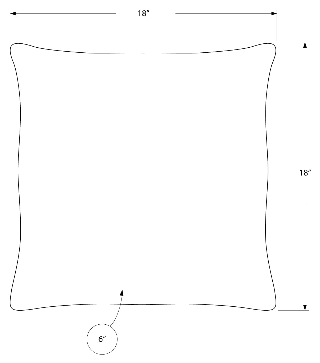 PILLOW - 18"X 18" / LIGHT / DARK TAUPE ABSTRACT DOT / 1PC