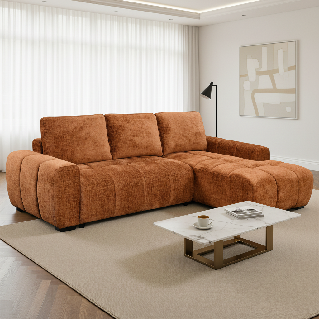 Mia, canapé-lit multimédia orienté vers la droite