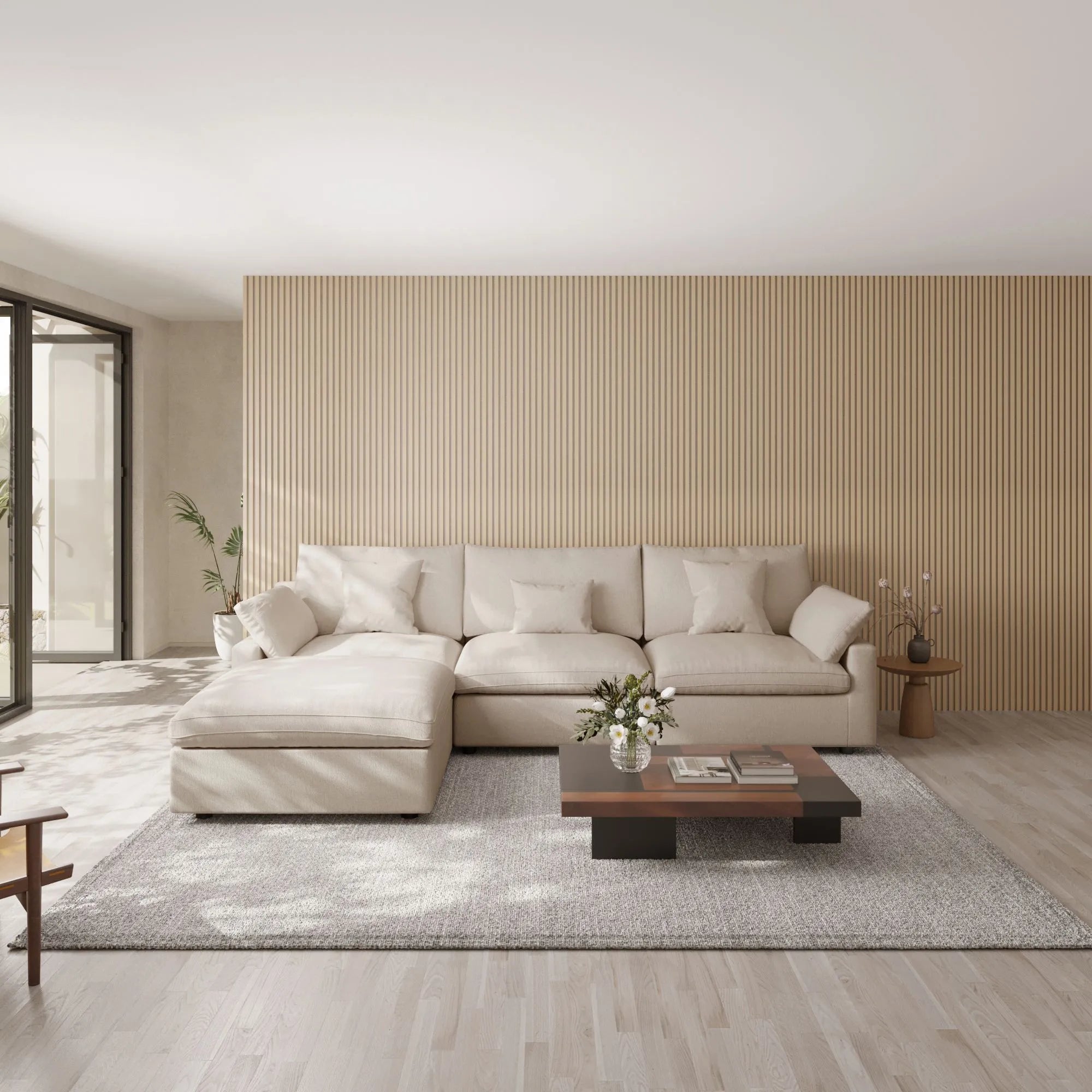 Sky Cloud Slope Sectional Sofa