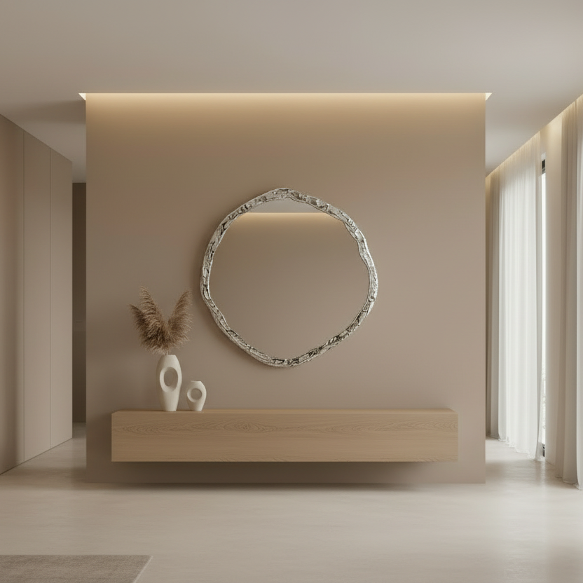 Organic Shape Mirror Gold XC-38151