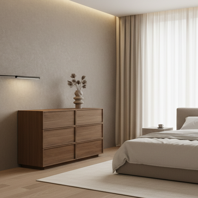 Noma 6-Drawer Dresser 47.2"