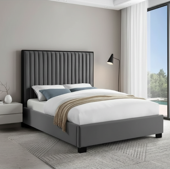 Lit Queen Size gris IF-5545