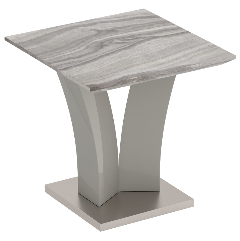Table d'appoint Napoli en gris clair