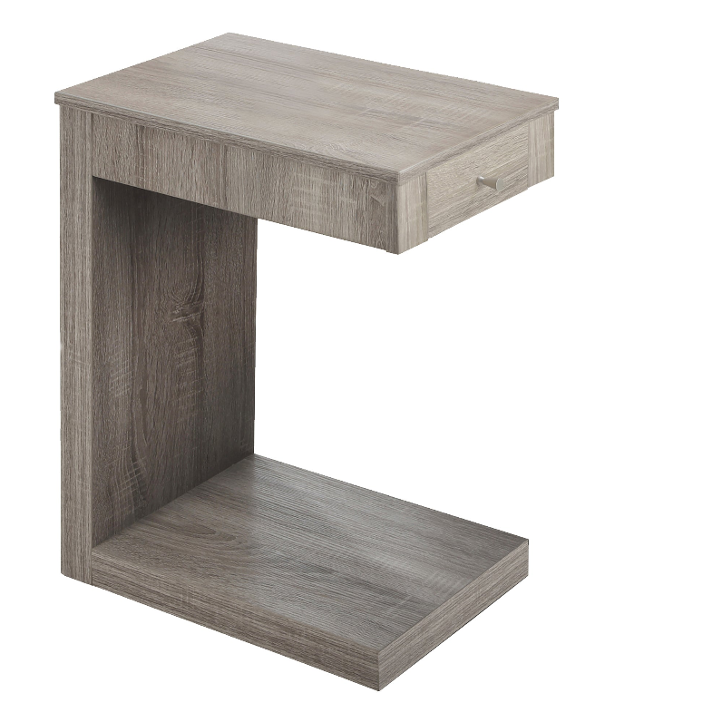 ACCENT TABLE - DARK TAUPE WITH A DRAWER