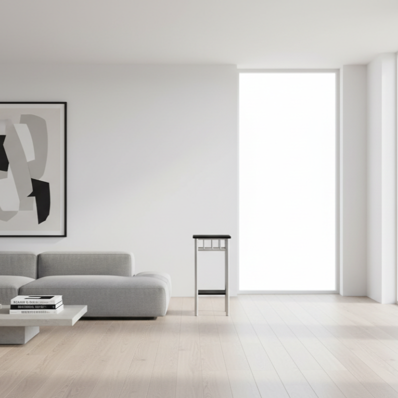 ACCENT TABLE - ESPRESSO MARBLE / BRONZE METAL