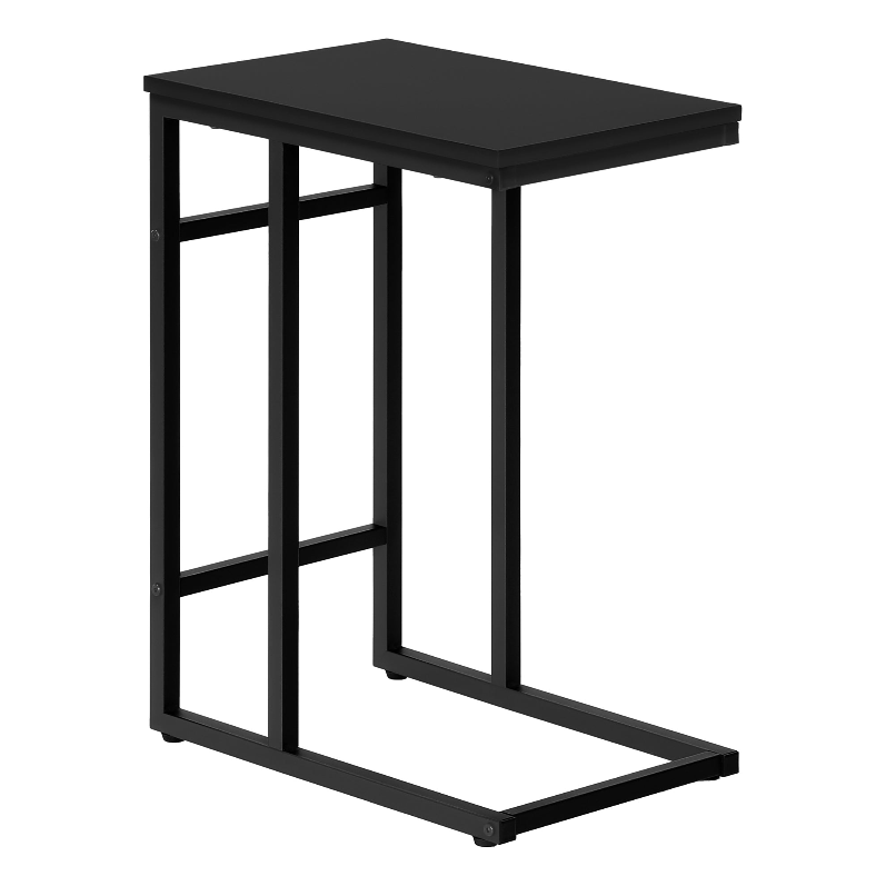 ACCENT TABLE - 24"H / BLACK / BLACK METAL
