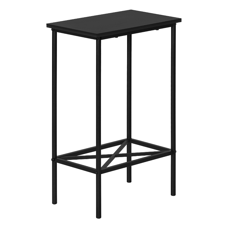ACCENT TABLE - 24"H / BLACK / BLACK METAL