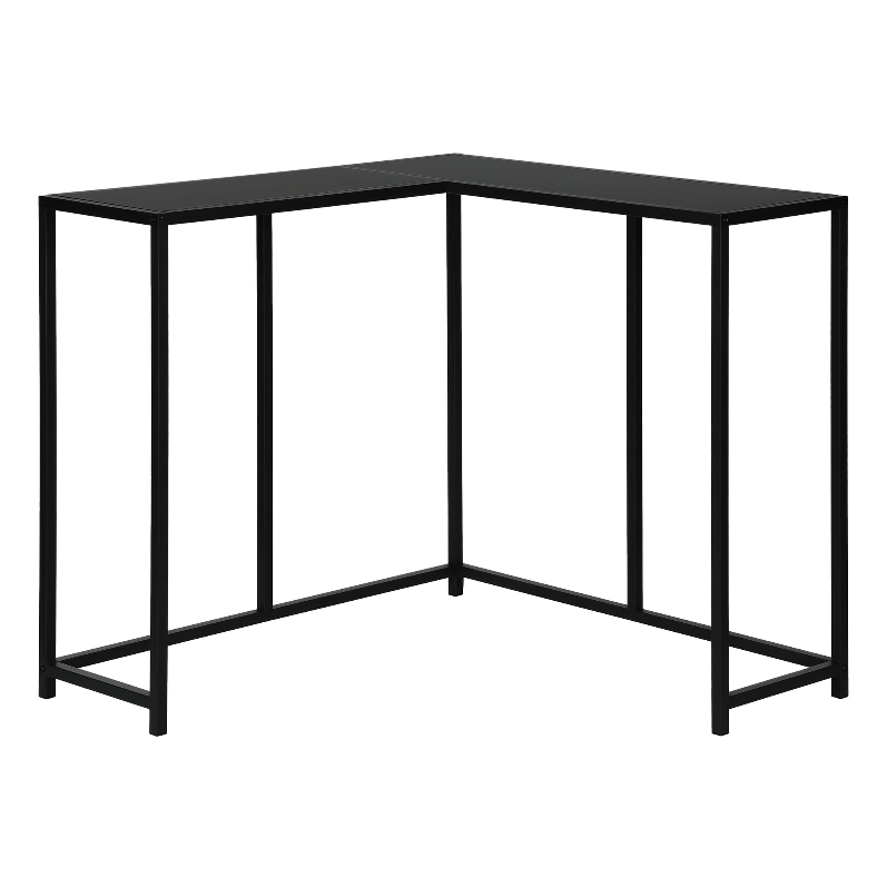 TABLE D'APPOINT - 36"L / NOIR / CONSOLE D'ANGLE NOIRE