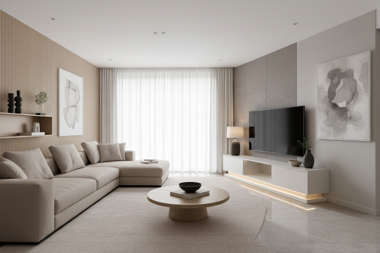 MEUBLE TV MODERNA BLANC