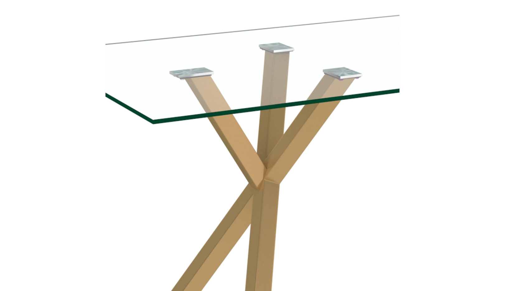 Stark Gl Cleo Wt-7Pc Dining Set