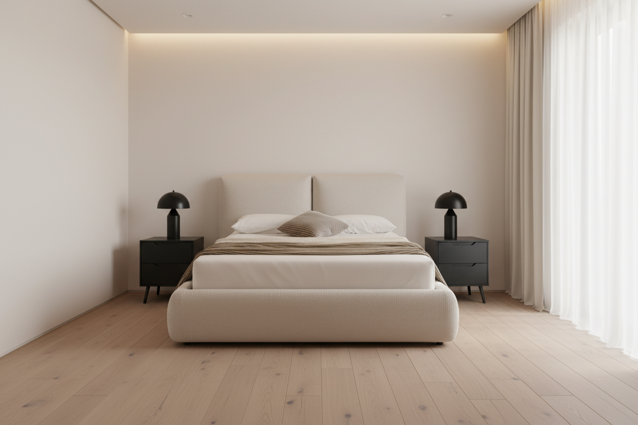 Calla Queen Bed Frame - Beige