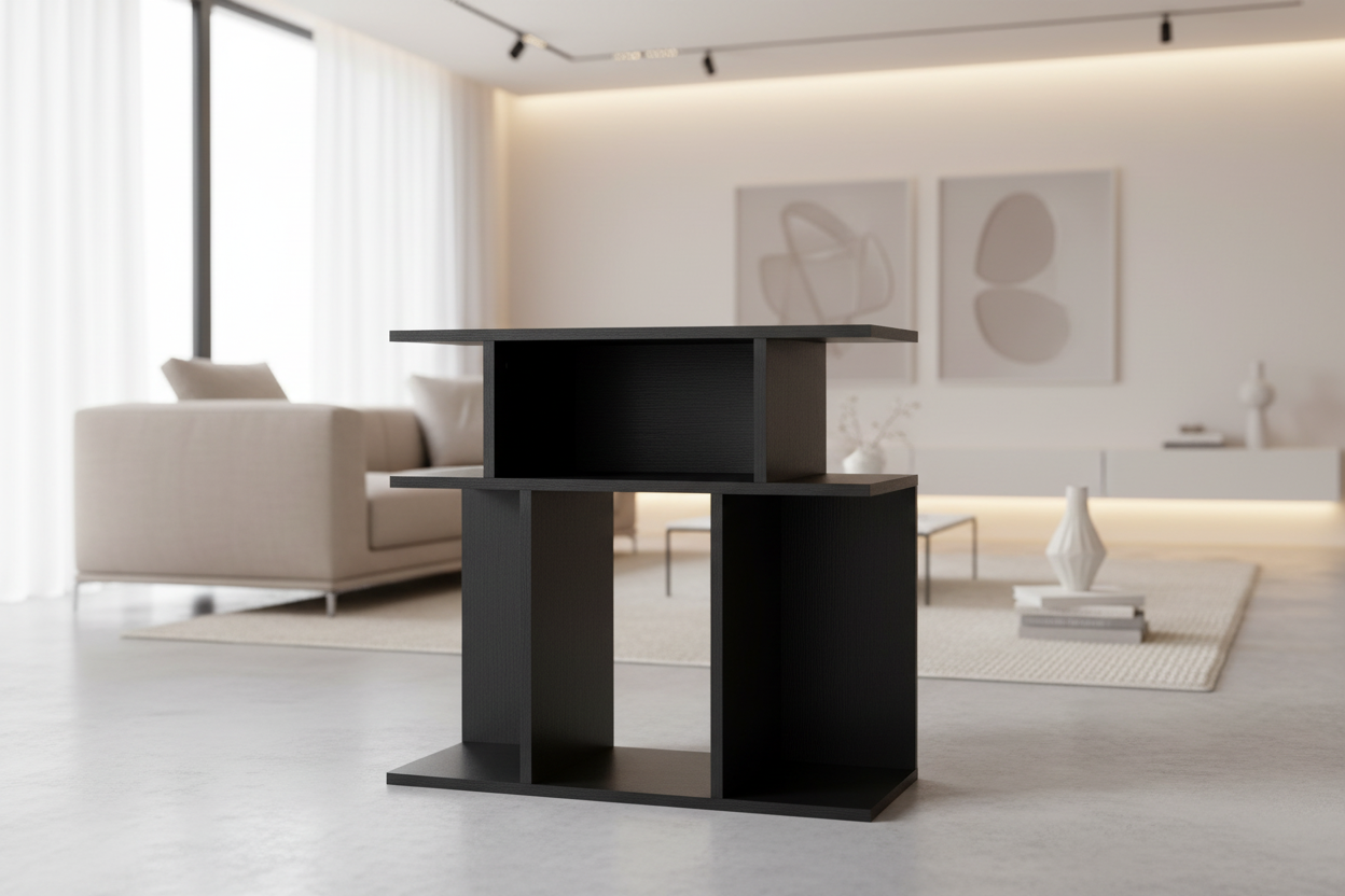 TABLE D'APPOINT - 24"H / NOIRE