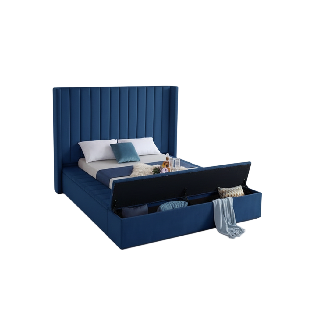 IF-5721 Blue Queen Bed