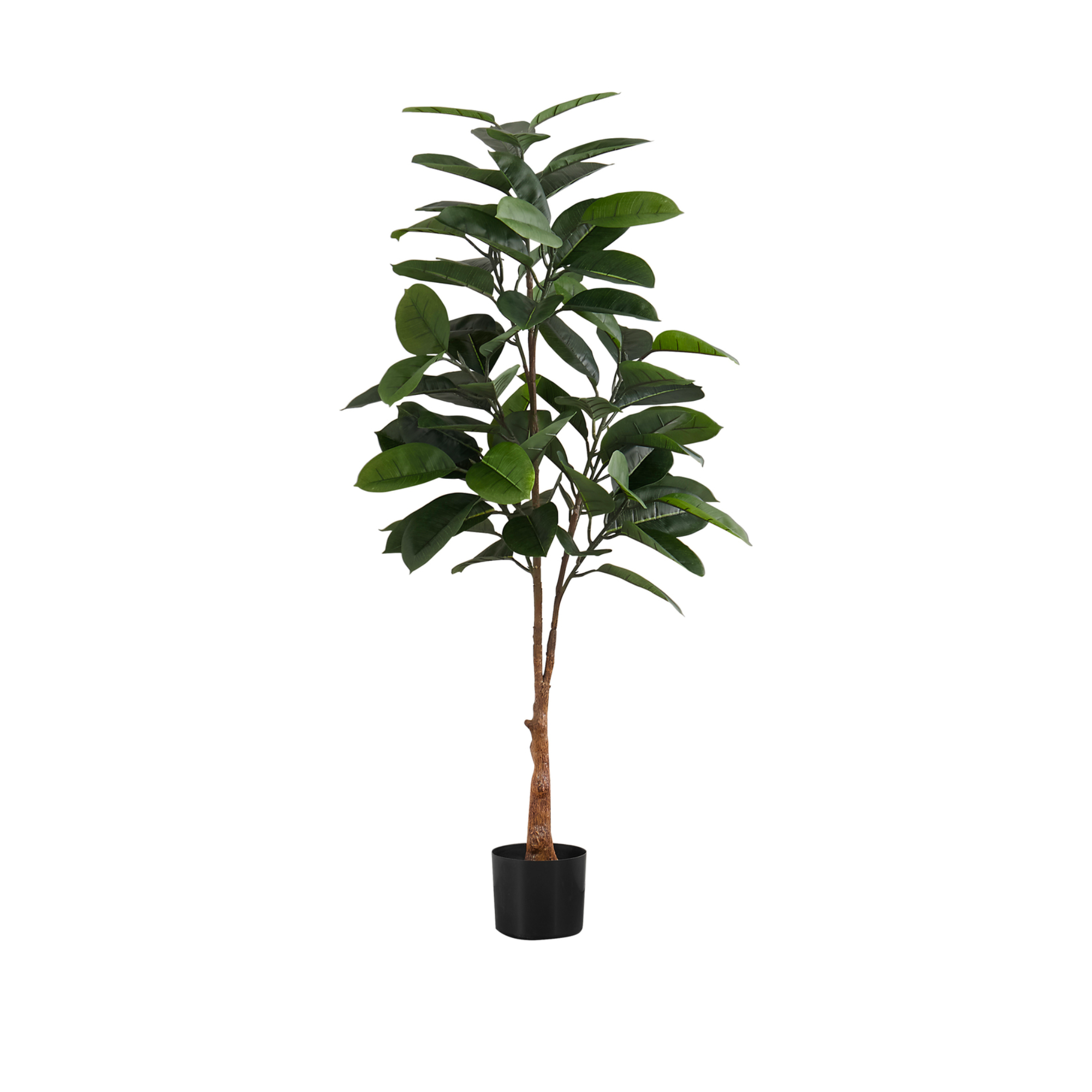 ARTIFICIAL PLANT - 52"H / INDOOR RUBBER TREE IN A 5" POT