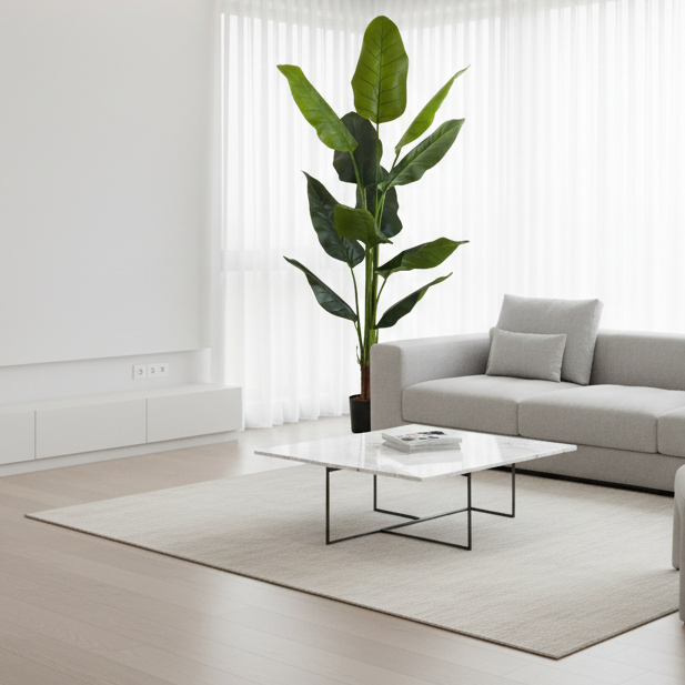 PLANTE ARTIFICIELLE - 150 cm H / STRELITZIA D'INTÉRIEUR EN POT DE 12,7 cm