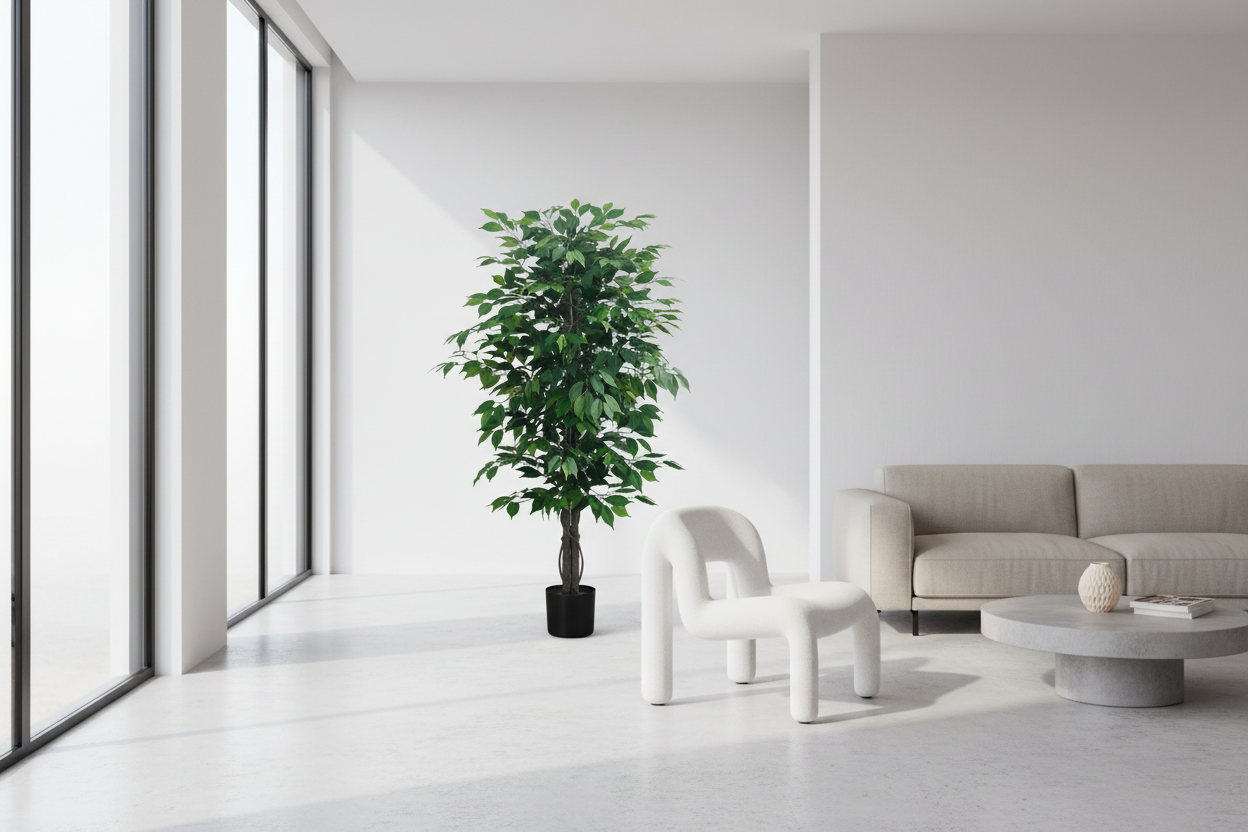 ARTIFICIAL PLANT - 58"H / INDOOR FICUS TREE IN A 6" POT