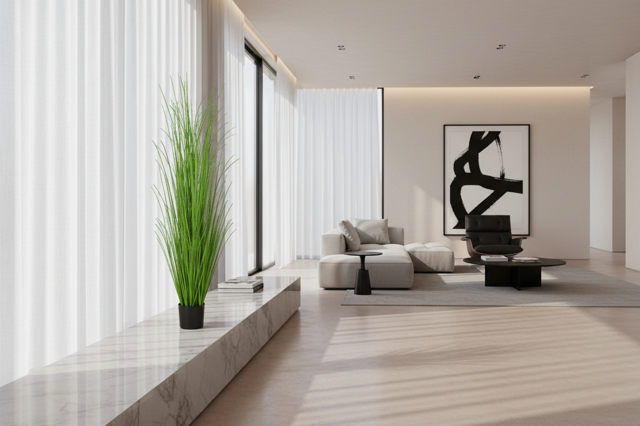 ARTIFICIAL PLANT - 47"H / INDOOR GRASS IN A 5" POT