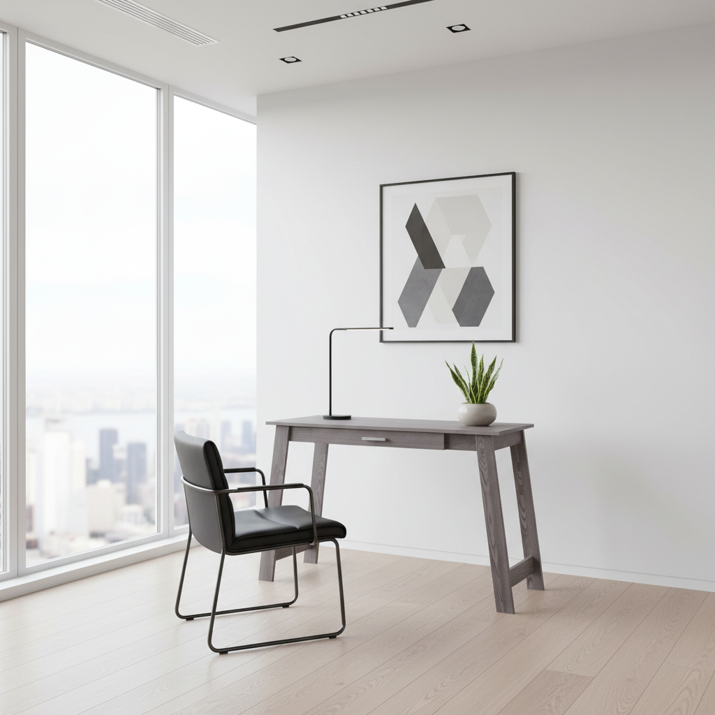 COMPUTER DESK - 42"L / ESPRESSO WITH A STORAGE DRAWER