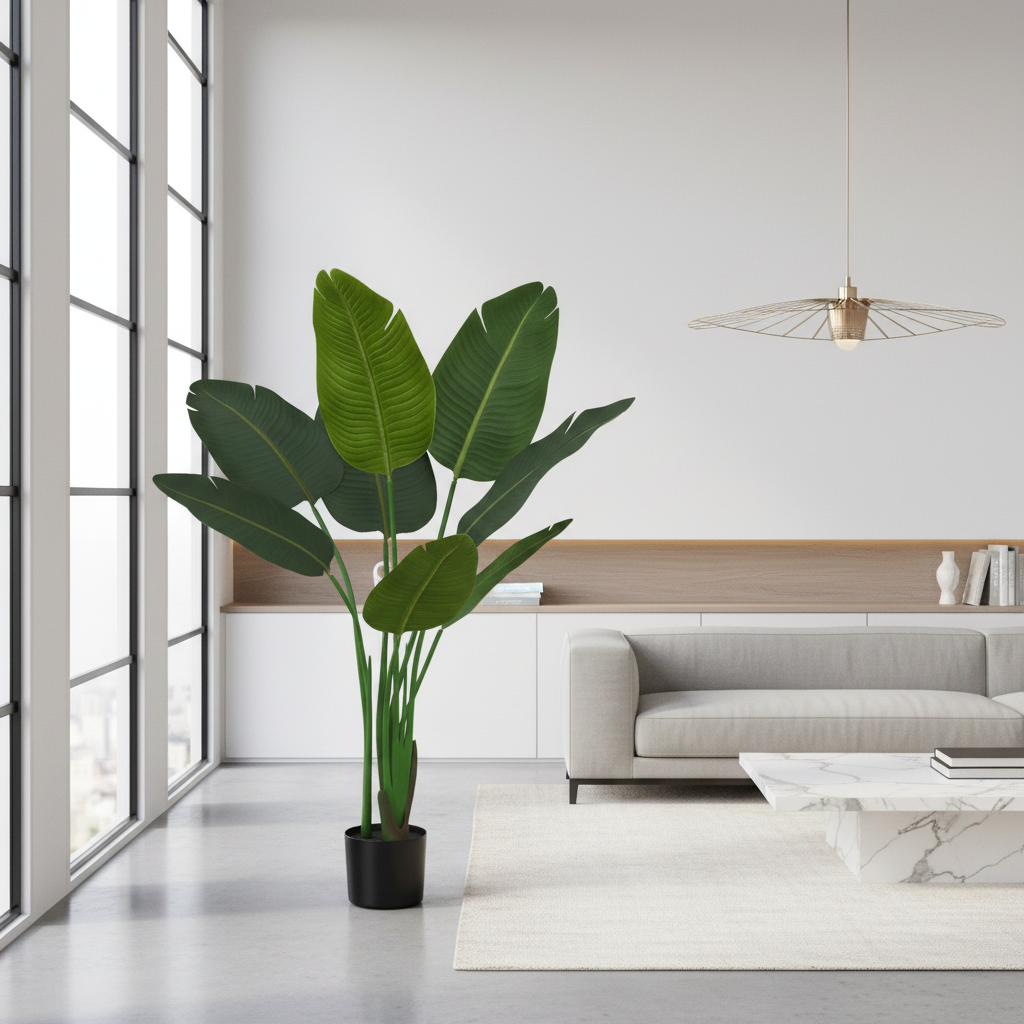 ARTIFICIAL PLANT - 44"H / INDOOR BIRD OF PARADISE 5" POT