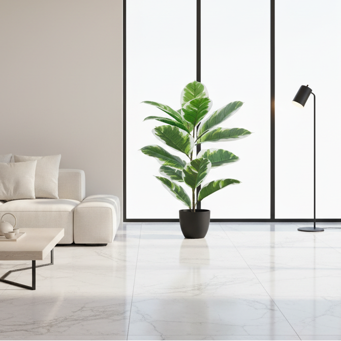 ARTIFICIAL PLANT - 27"H / INDOOR RUBBER IN A 5" POT