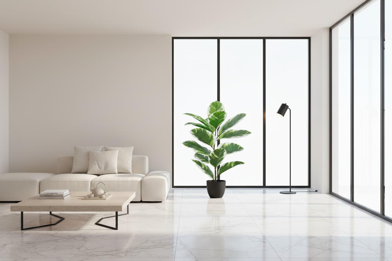 ARTIFICIAL PLANT - 27"H / INDOOR RUBBER IN A 5" POT