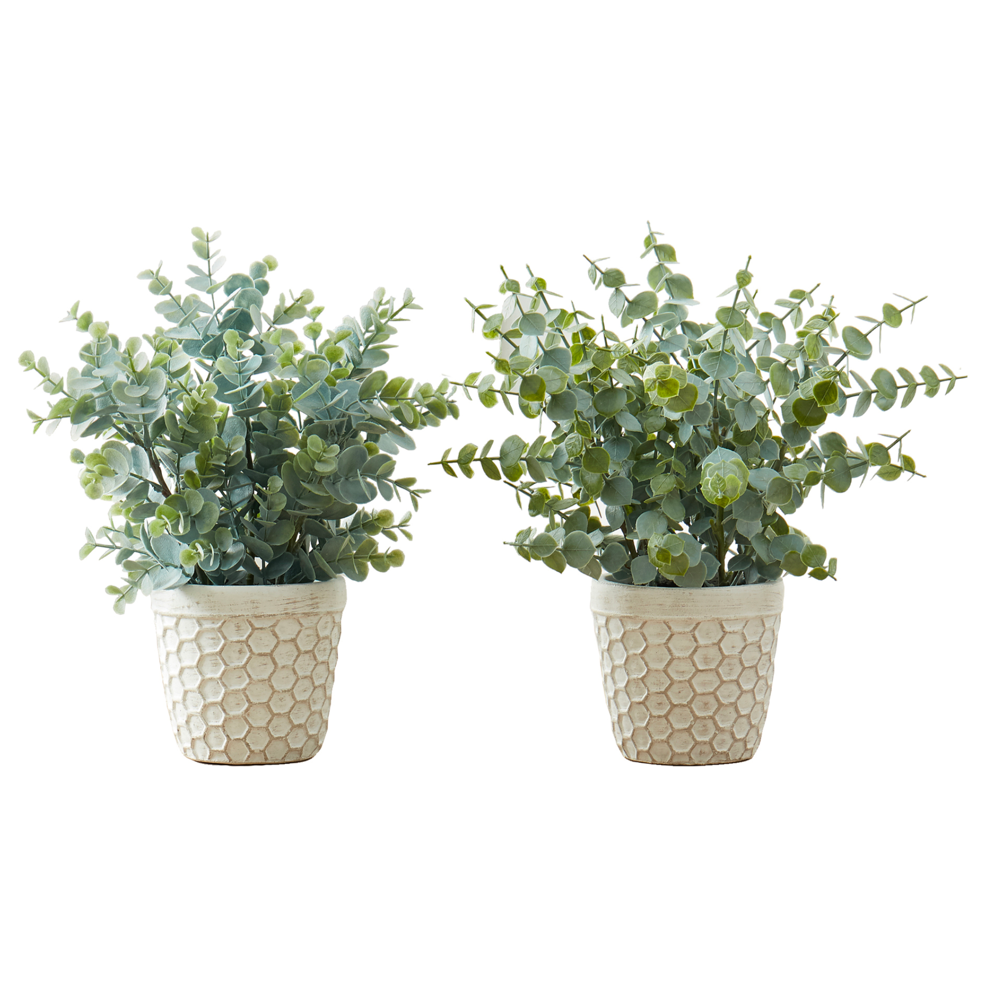 ARTIFICIAL PLANT - 2PCS / 13"H EUCALYPTUS/ GRASS/ 4" POT