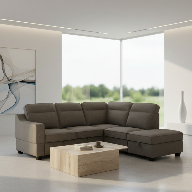 IF-9010 RHF Sofa Bed Sectional