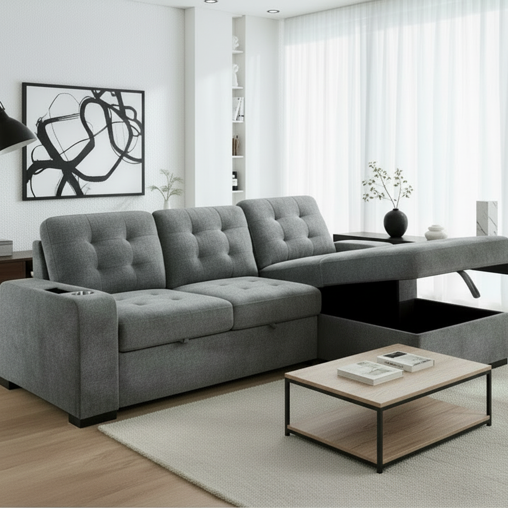 IF-9051 RHF Sofa Bed Sectional