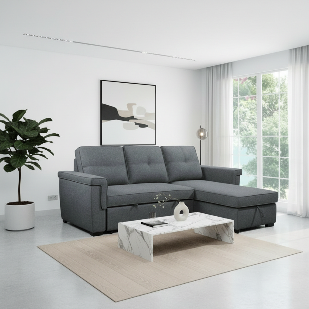 IF-9040 Reversible Chaise Sofa Bed Sectional