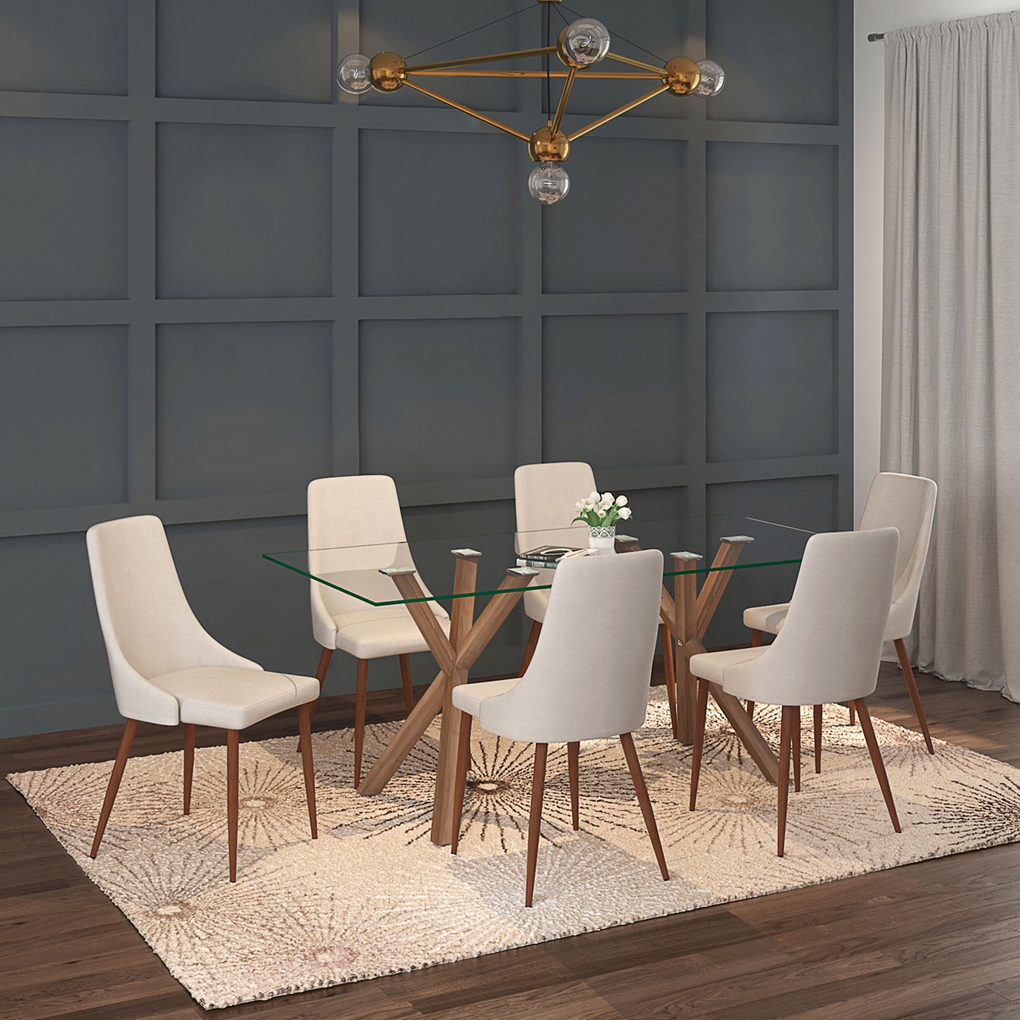 Stark Wal Cora Bg-7Pc Dining Set