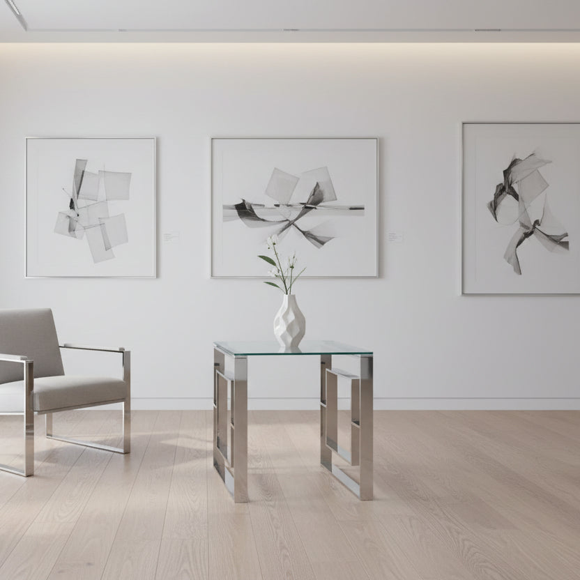 Table d'appoint Eros en argent