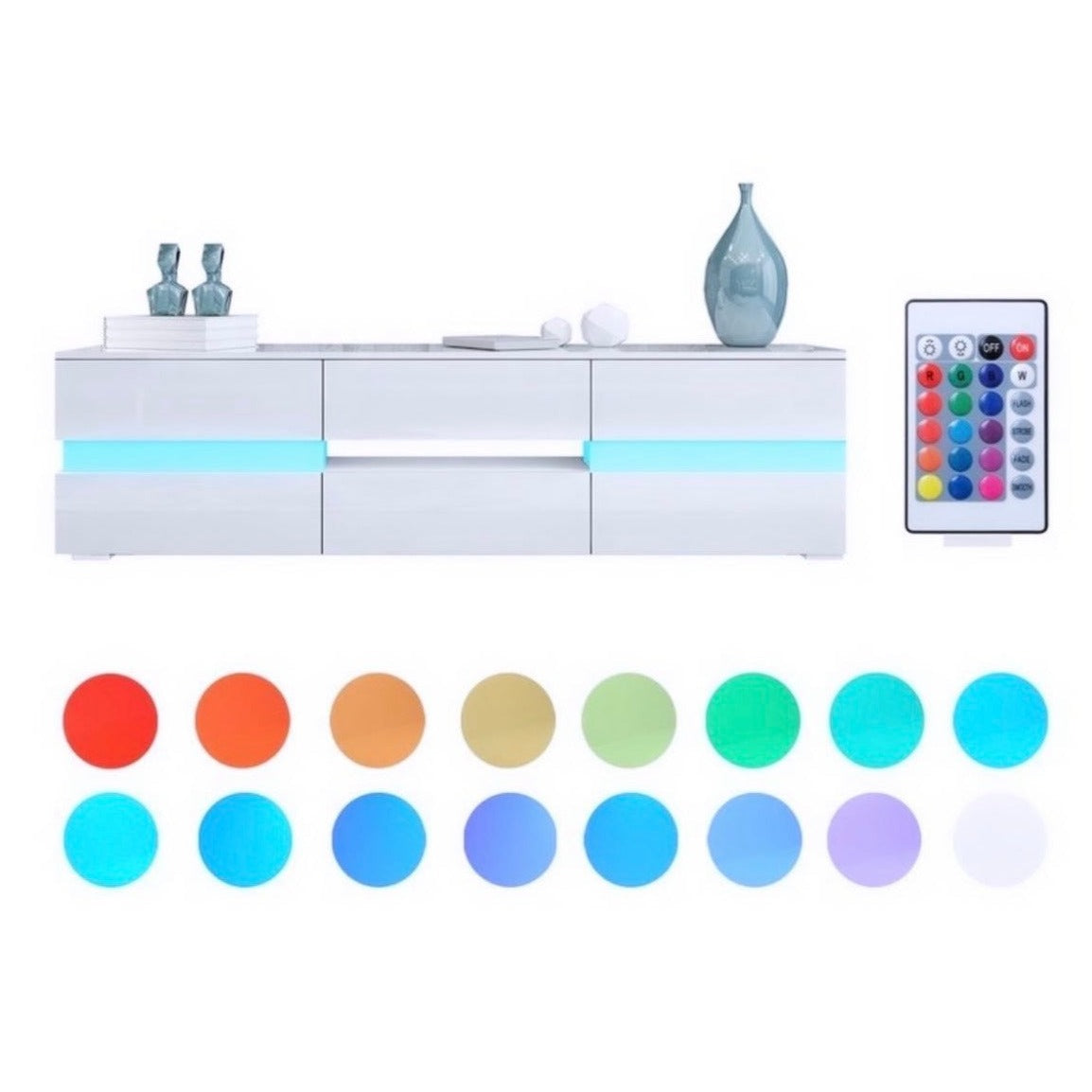 MEUBLE TV MODERNA BLANC