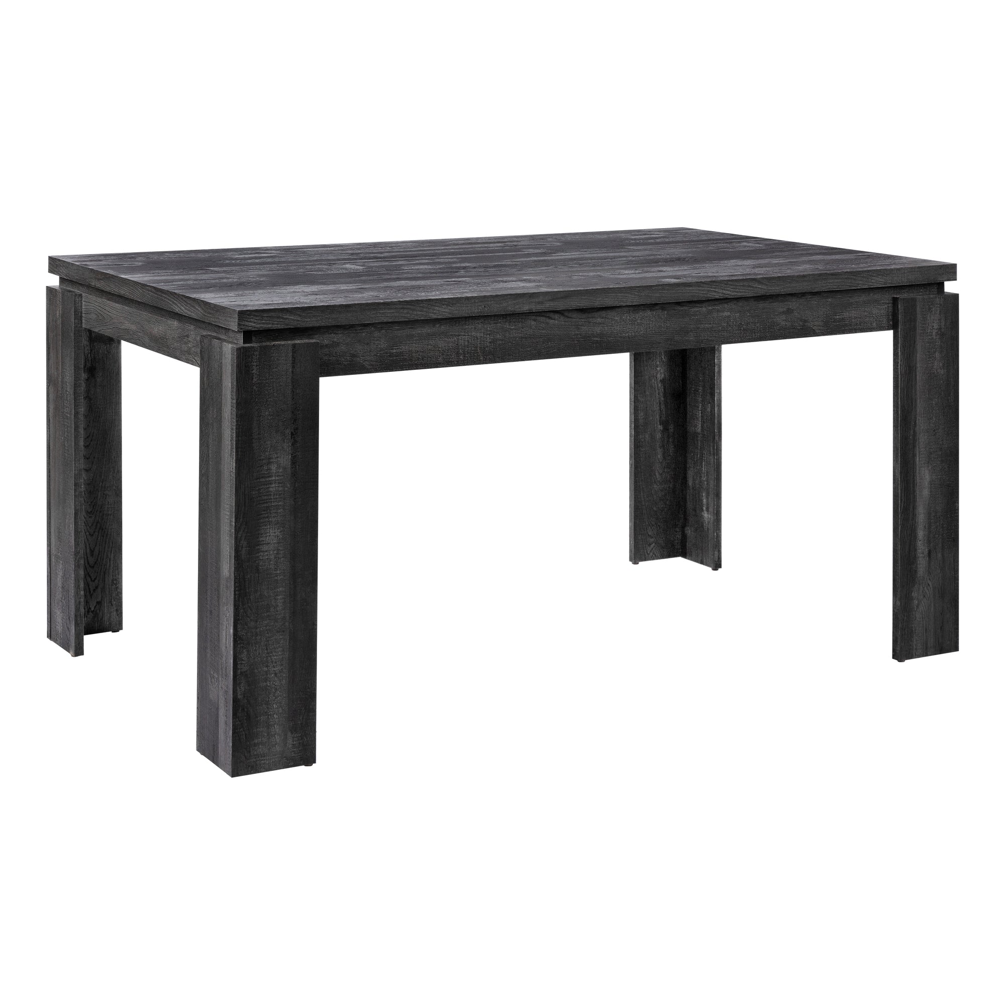 DINING TABLE - 36"X 60" / BLACK RECLAIMED WOOD-LOOK