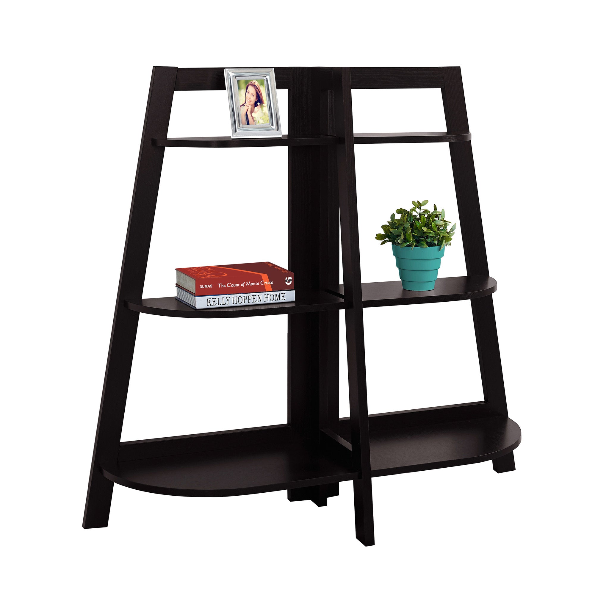 BOOKCASE - 48"H / ESPRESSO ACCENT ETAGERE
