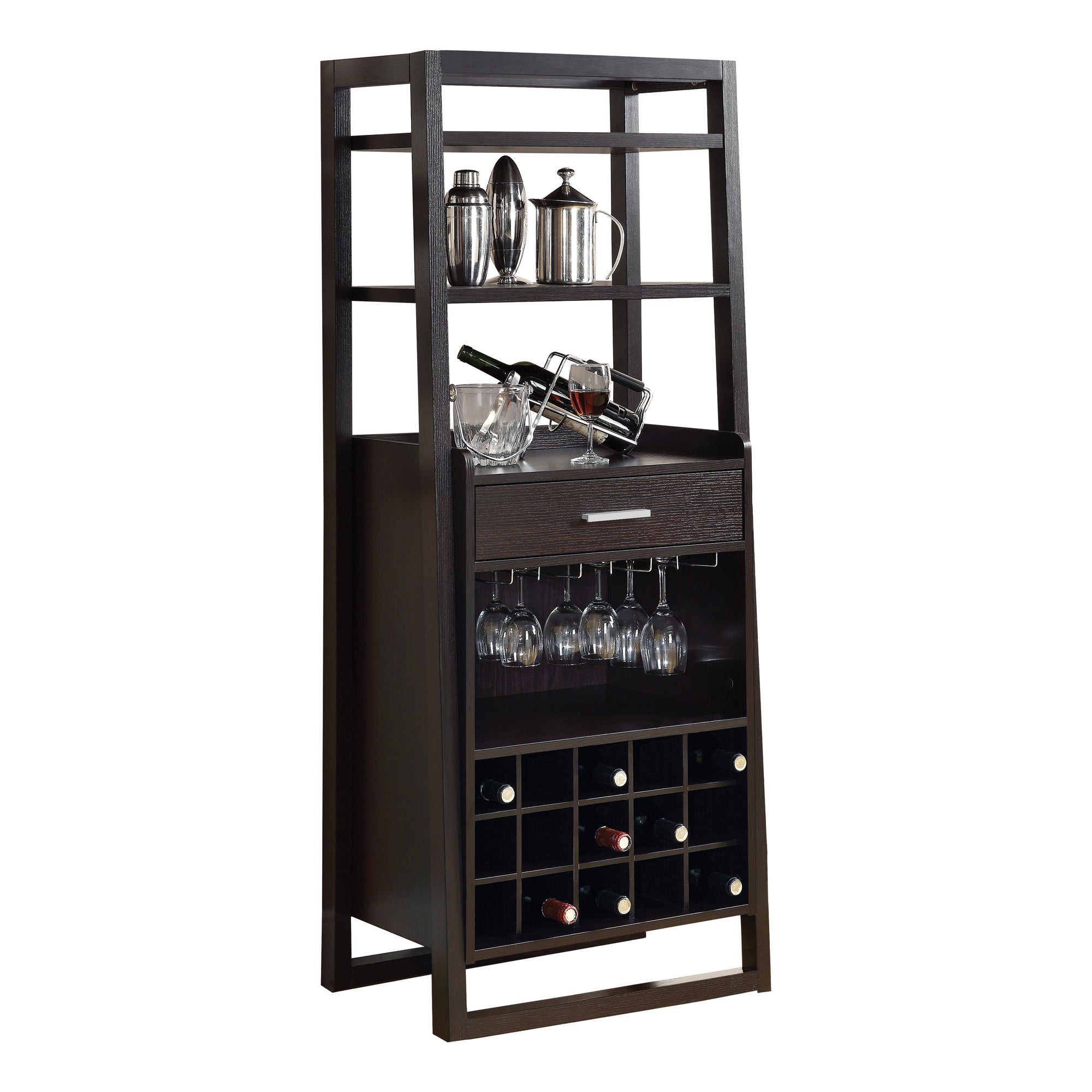 HOME BAR - 60"H / ESPRESSO LADDER STYLE