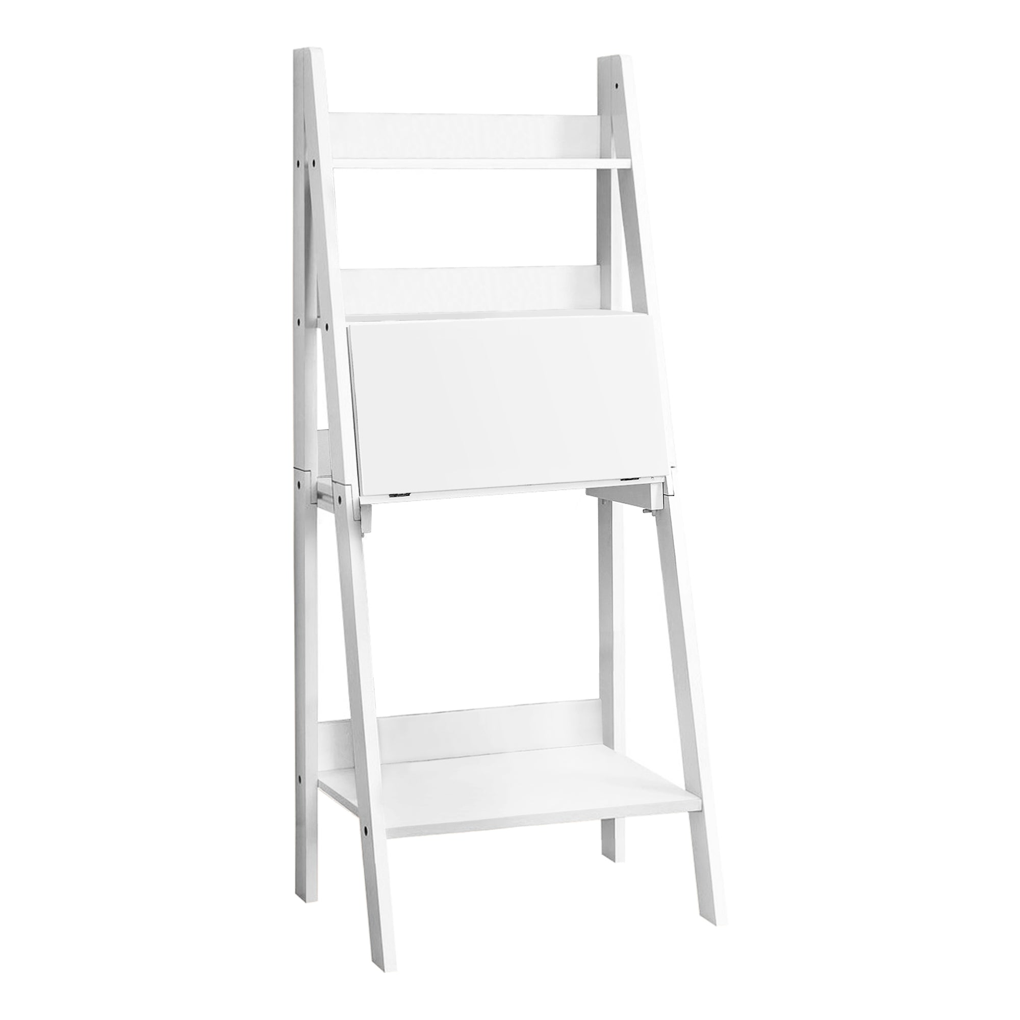 COMPUTER DESK - 61"H / WHITE LADDER STYLE